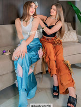 Floral Cargo Pants - Erika
